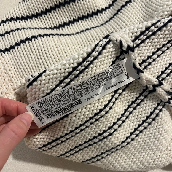 Zara Striped Knit Ribbed Sleeveless Top Small - Picture 10 of 10